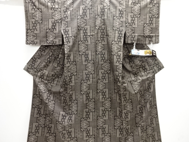 JAPANESE KIMONO / UNUSED DORO OSHIMA TSUMUGI (5 maruki)